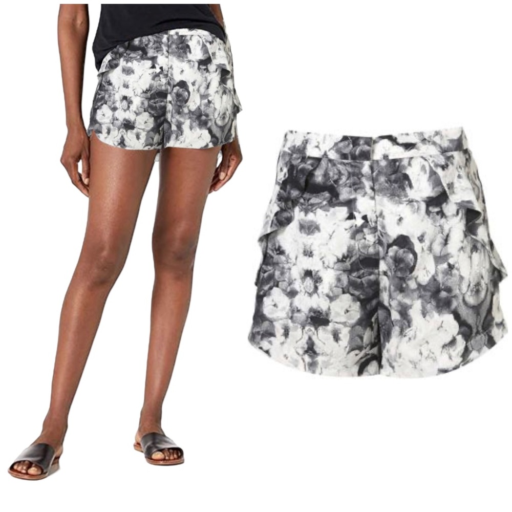 Topshop Digital Poppy Print Shorts